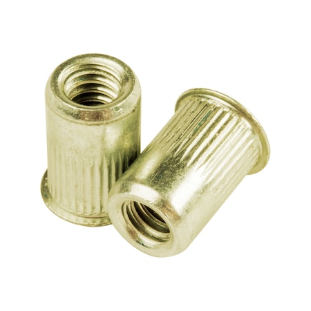 Huyett Rivet Nut, 1/4"-20 Thread Size, 0.5 in Flange Dia., .580 in L, Steel BTI-CAL2-2520-165/B1